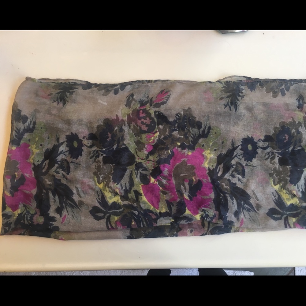 Lightweight, Floral Scarf